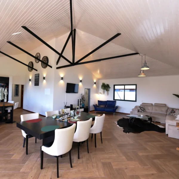 Der Wohn- und Essbereich im Loftstil